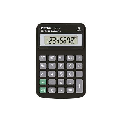 Calculadora de Mesa Zeta ZT718 8 Dígitos Preta