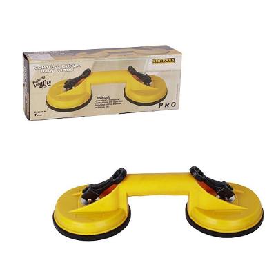 Ventosa Dupla para Vidro Até 80kg para Transporte Seguro Amarelo Startools