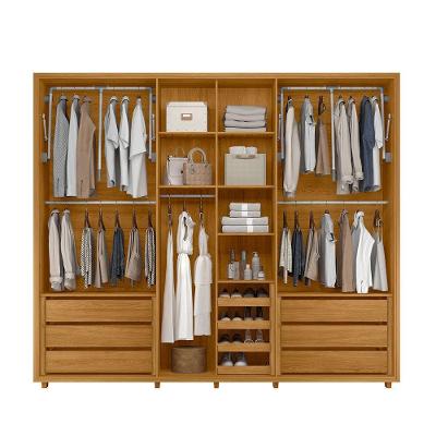 Guarda Roupa Casal Volpi 6 Portas Giratórias 6 Gavetas MDF Cumaru Madetec Móveis