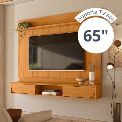 Painel para TV Aura 182cm MDP com Porta Giratória Cinamomo Madetec Móveis