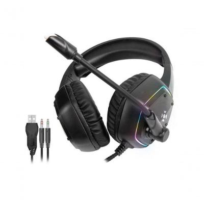 Headset Gamer Blackfire com Conexão P2 e USB, Cancelamento de Ruído e Iluminação RGB Preto