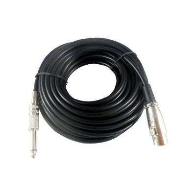 Cabo Microfone P10 Mono X Cannon 10M XLR Metal NWT