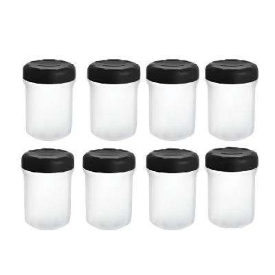 Kit 10 Potes para Alimentos Diadia Hermético Tampa de Rosca Transparente Sanremo 540ML