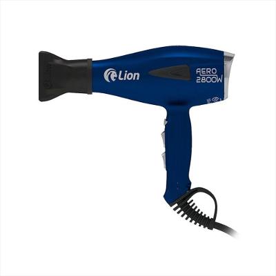 Secador de Cabelo Profissional Lion Aero 2800W Iônico 5 Temperaturas Azul Fosco 220V