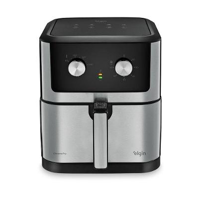 Fritadeira Air Fryer Elgin Chrome Fry 1900W 8L Inox 110V