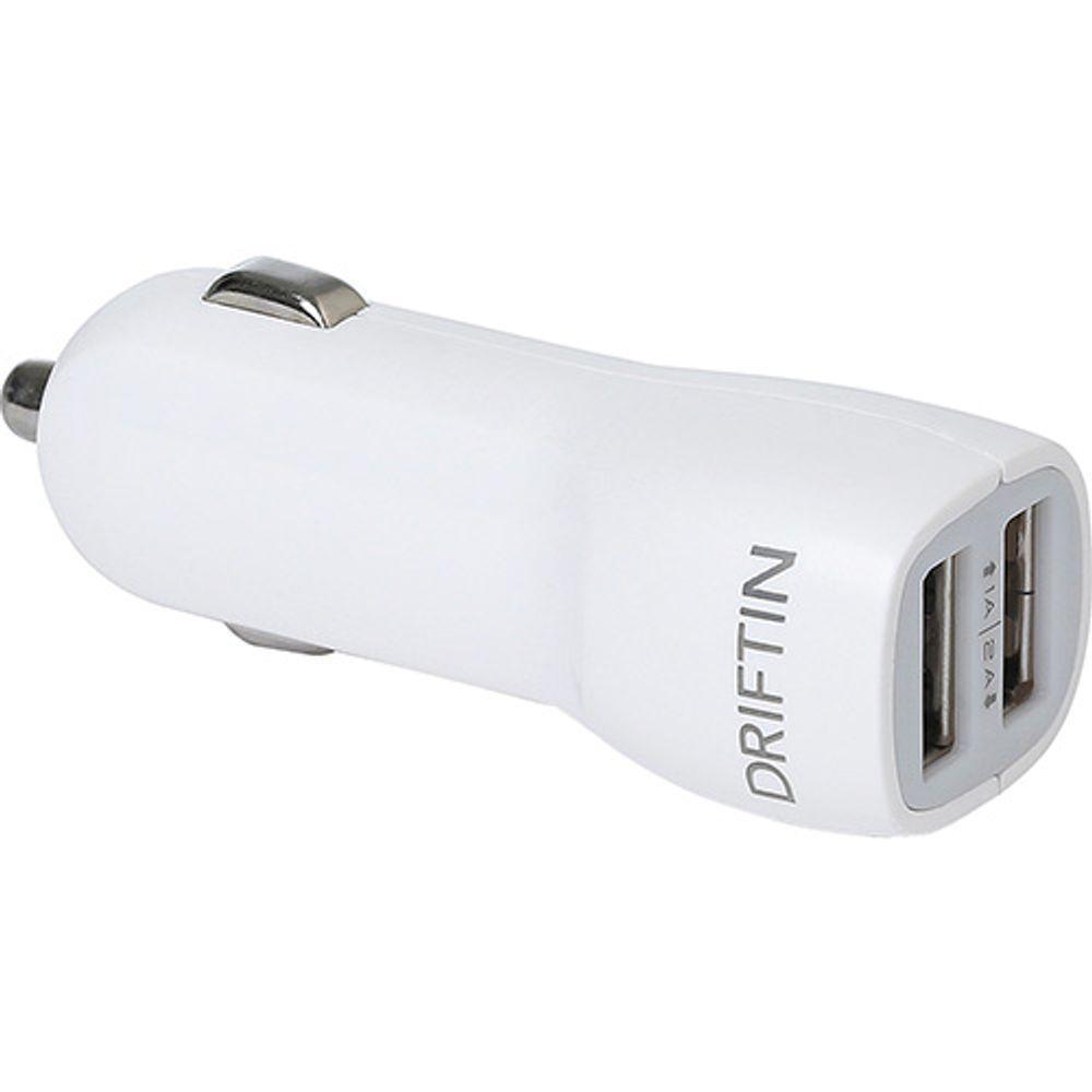 Carregador Veicular Universal Com 2 Usb 3.1a - Branco - 1