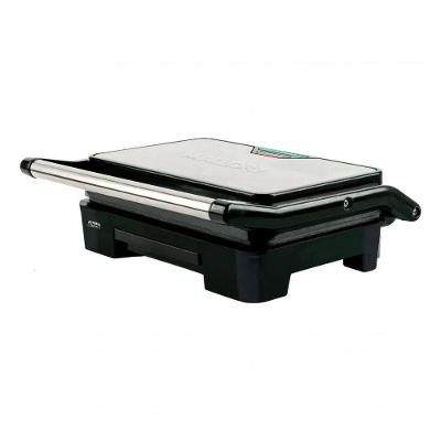 Grill Elétrico Asteria Compact com Chapas Antiaderentes 900W Preto e Inox 220V
