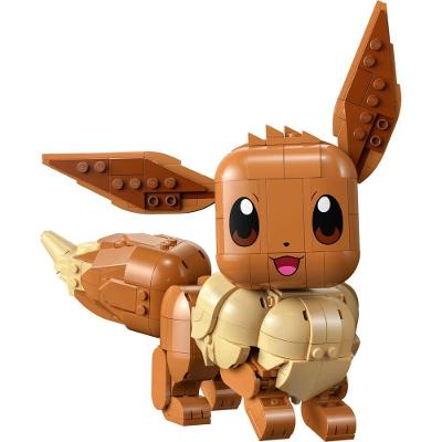Kit de Construção Pokémon Eevee 587 Peças Articulada Marrom Lego