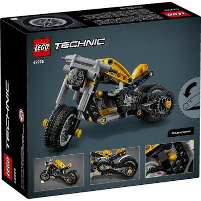 Kit de Construção Lego Technic Motocicleta 42225 com 151 Peças Amarela