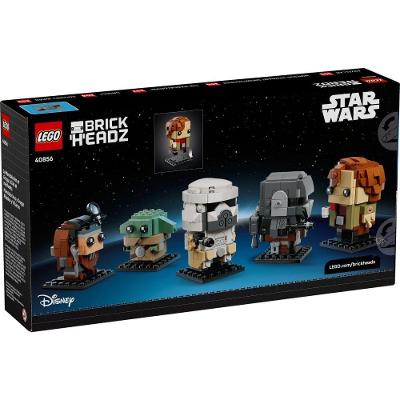 Lego Brickheadz o Mandaloriano e Grogu 40856 661 Peças 5 Figuras