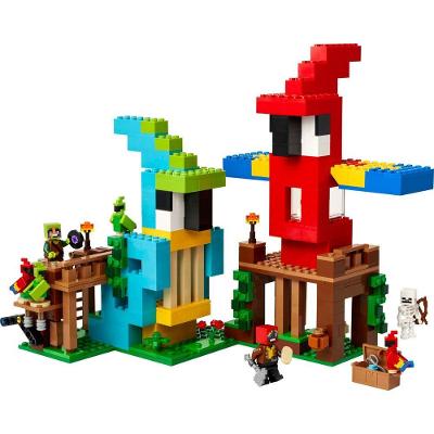 Conjunto de Construção Lego Minecraft as Casas dos Papagaios 21282 com 535 Peças