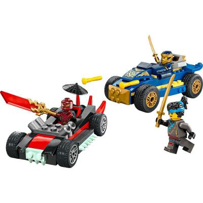 Conjunto de Construção Ninjago Duelo de Carros Rogue Vs Drix 111 Peças Lego