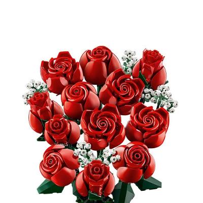 Conjunto de Construção Lego Icons Buquê de Rosas 10328 822 Peças Vermelho