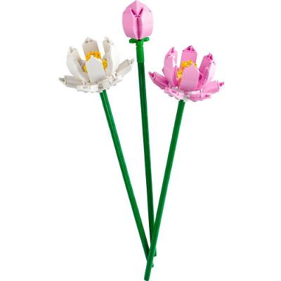 Conjunto Lego Flores de Lotus 40647 220 Peças Rosa e Branco Lego