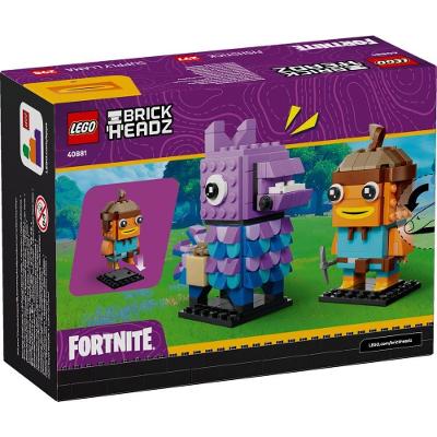 Conjunto Lego Fortnite Brickheadz Lhama e Fishstick 40881 300 Peças