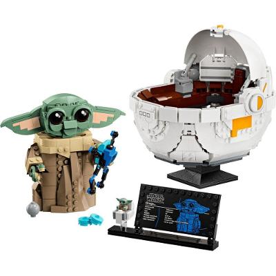 Conjunto Lego Star Wars Grogu com Berço Hover 1048 Peças Verde