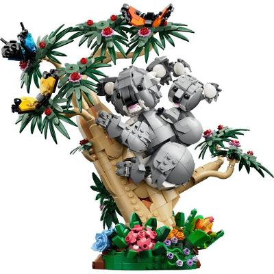 Brinquedo de Construção Creator 3 em 1 Família de Coalas Cinza Lego