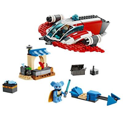 Brinquedo de Construção Falcão de Fogo Carmesim Star Wars 136 Peças Lego