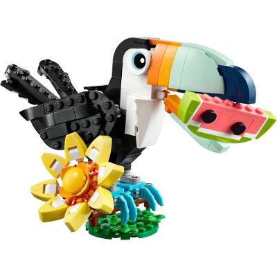 Conjunto Lego Creator 3 em 1 Tucano Tropical 225 Peças 31173