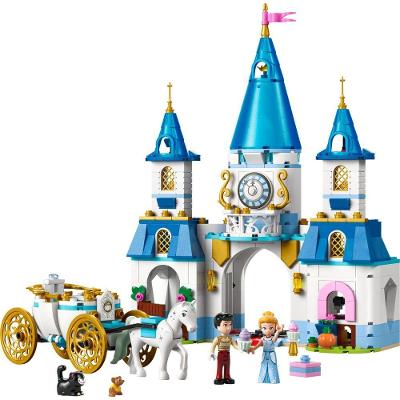 Conjunto Lego Disney Castelo da Cinderela e Carruagem 43275 Dourado