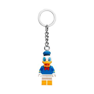 Chaveiro Pato Donald 854111 Mini Figura Corrente Metal Azul Lego
