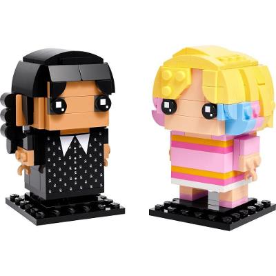 Conjunto de Construção Lego Brickheadz Wednesday e Enid 239 Peças Preto