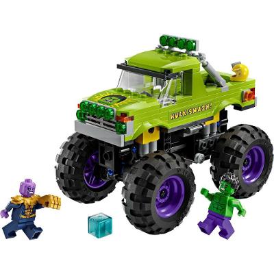 Brinquedo de Construção Caminhão Hulk Vs. Thanos 229 Peças Verde Lego