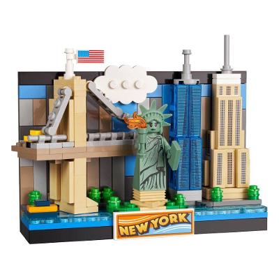 Blocos de Montar Cartão Postal de Nova York 3D 255 Peças Lego