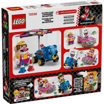 Blocos de Montar Mario Kart Wario e King Boo 512 Peças Badwagon Lego