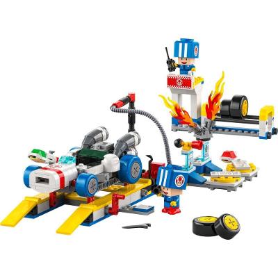 Blocos de Montar Mario Kart Garagem do Toad 390 Peças Blue Toad Lego