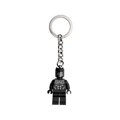Chaveiro Pantera Negra Minifigura Articulável Marvel Preto Lego