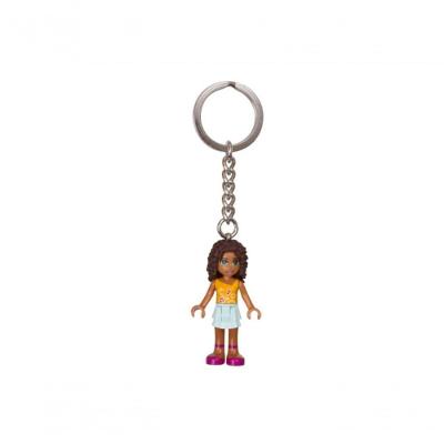 Chaveiro Friends Andrea Mini-Boneca Corrente Metal Amarelo Lego