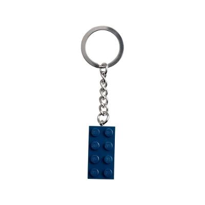 Chaveiro Lego Peça 2x4 Argola Metálica Resistente Azul-Terra