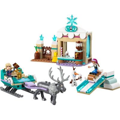 Brinquedo de Construção Lego Disney Trenó de Anna 192 Peças 4 Personagens
