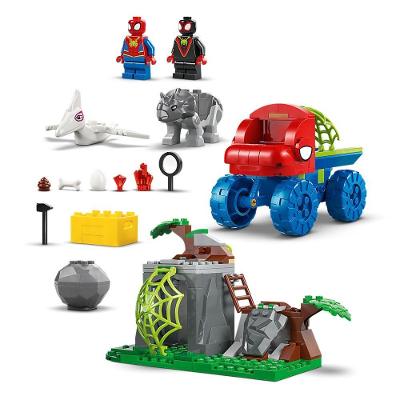 Brinquedo de Montar Equipe Spidey Dino ao Resgate 136 Peças Lego
