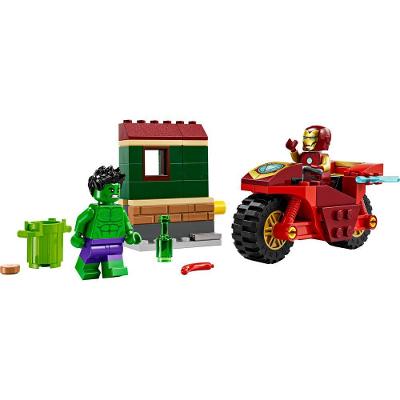 Brinquedo de Montar Lego Marvel Homem de Ferro Bicicleta Hulk