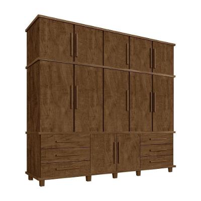 Guarda Roupa Casal Hawking Malbec G37 12 Portas 6 Gavetas MDP Gran Belo