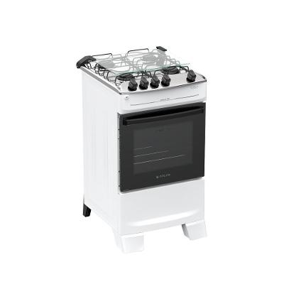 Fogão 4 Bocas Atlas Mônaco Top Mesa De Inox A Gás Bivolt Branco