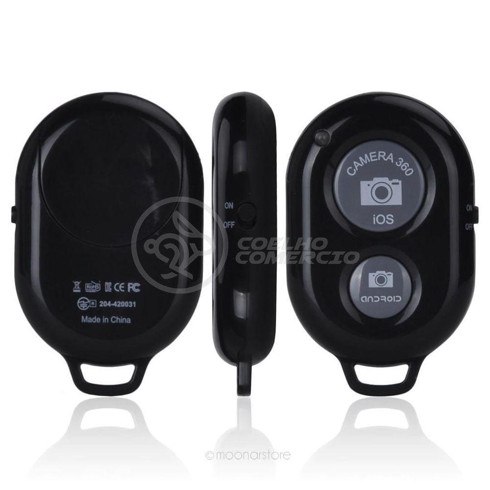 Controle Remoto Disparador De Fotos Bluetooth Selfie - Preto - 2