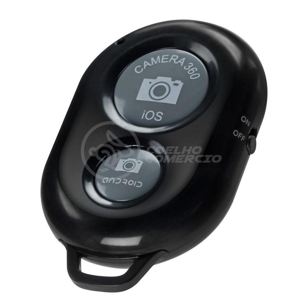 Controle Remoto Disparador De Fotos Bluetooth Selfie - Preto - 4