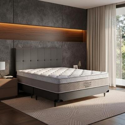 Cama Box Queen Elegant Nano Molas Ensacadas Ortopillow Ortobom