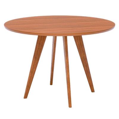 Mesa de Jantar Acerola 4 Lugares Redonda MDF 109CM Amadeirado