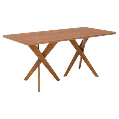 Mesa de Jantar Cacau 6 Lugares Retangular MDF 180CM Amadeirado
