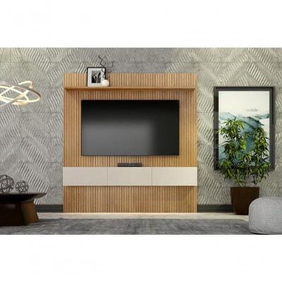 Home Suspenso Curitiba 3 Portas MDP e MDF 179CM Cinamomo e Off White Valdemóveis