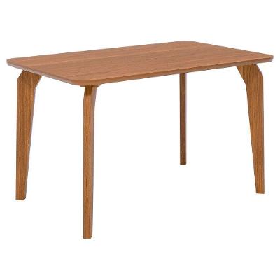 Mesa de Jantar Papaia 4 Lugares Retangular MDF Amadeirado Milani Movelaria