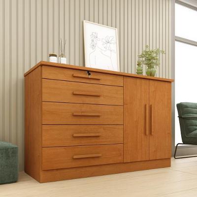 Cômoda CR35478 2 Portas e 5 Gavetas MDP Cinamomo Multimóveis