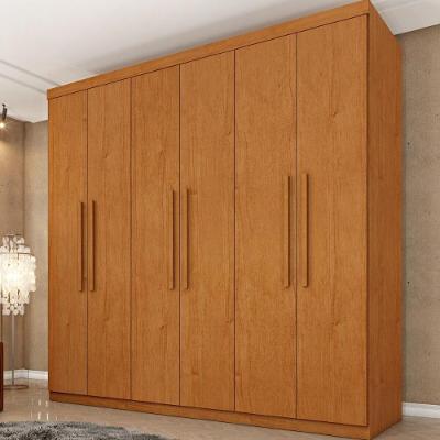 Guarda Roupa Casal CR35493 6 Portas Dobráveis 4 Gavetas MDP Cinamomo