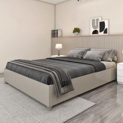 Cama Queen CR35457 para Colchão 158x198cm MDF-MDP Off White Multimóveis