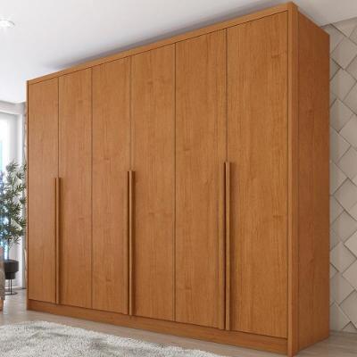 Guarda Roupa Casal CR35499 6 Portas Dobráveis 6 Gavetas MDF Cinamomo