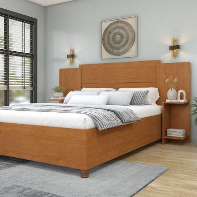 Cabeceira Queen Extensível CR35462 na Parede MDP Cinamomo Multimóveis